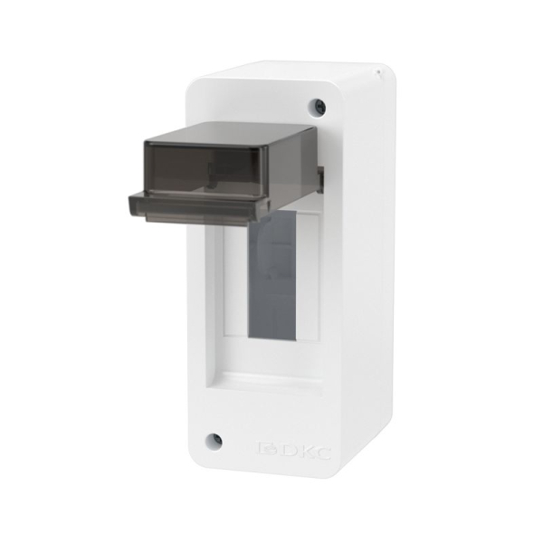 Щиток настенный Фрейм (FRAME) 2мод. IP41 с тонированной дверцей бел. DKC F02W0WD