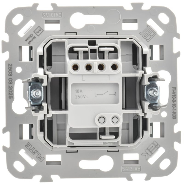Выключатель 1-кл. СП FLITE ВС11-1-0-ФлС 10А механизм сер. IEK FI-V10-0-10-1-K03