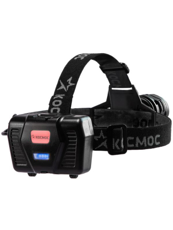 Фонарь налобный аккум. 10Вт Laser LED/Li-ion18650 3х1200мА.ч алюм. КОСМОС (KOC854Lit)