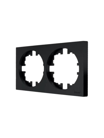 Рамка 2-м OSEN горизонт. квадрат черн. бархат LEZARD 743-4200-147