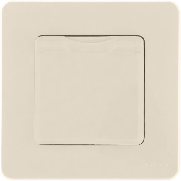 Розетка 1-м СП Inspiria 16А IP44 250В 2P+E защ. шторки с крышкой немецк. стандарт механизм сл. кость IEK 673741