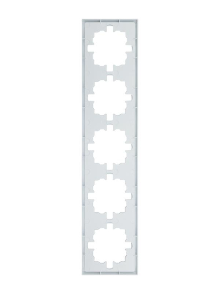 Рамка 5-м ZIMA горизонт. бел. LEZARD 704-0200-150