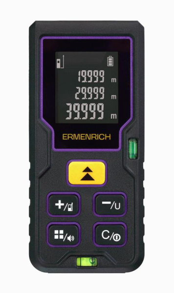 Рулетка лазерная Reel PLUS GD80 фиолет. Ermenrich 85315