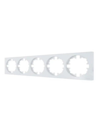 Рамка 5-м OSEN горизонт. квадрат бел. LEZARD 743-0200-150