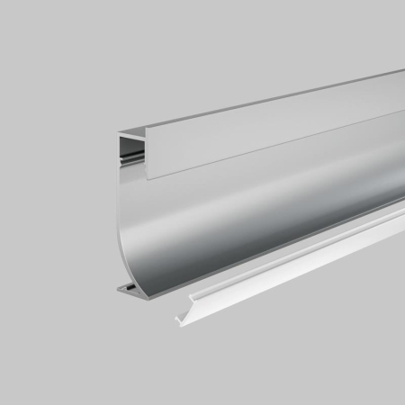 Профиль алюминиевый плинтус с подсветокой 53х14 Maytoni ALM-5314-S-2M