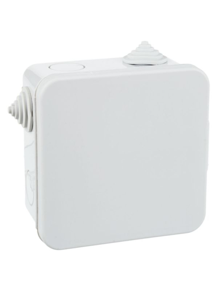 Коробка распаячная ОП 100х100х50 IP54 КМ41256 откид. крышка 8 вводов (7035) IEK UKO31-100-100-050-K03-54