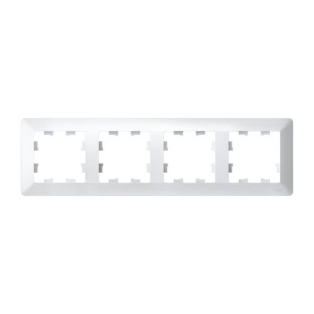 Рамка 4-м AtlasDesign Air бел./дым. бел. SE ATN220104