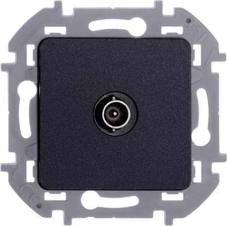 Розетка телевизионная проходная TV Inspiria 14дБ 5-862мГц механизм антрацит IEK 673863