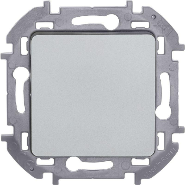 Выключатель кнопочный Inspiria 6А 250В без фиксации НО/НЗ механизм алюм. IEK 673692