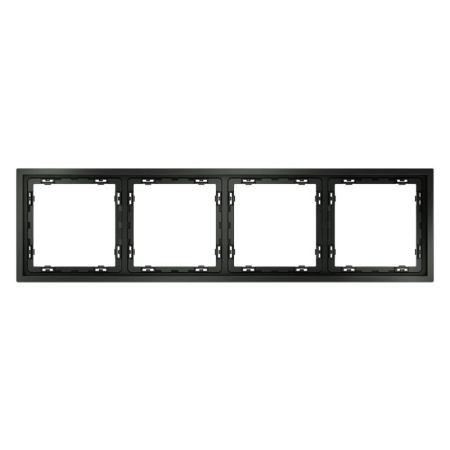 Рамка 4-м S70 пластик. титан Voltum VLS100406