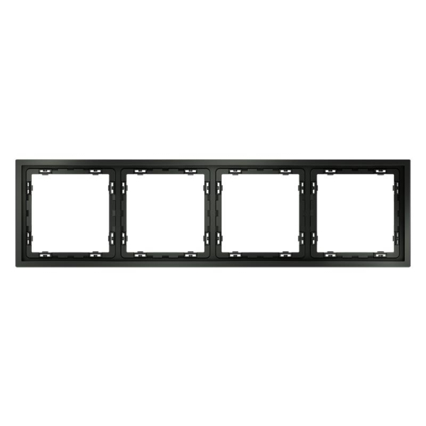 Рамка 4-м S70 пластик. титан Voltum VLS100406