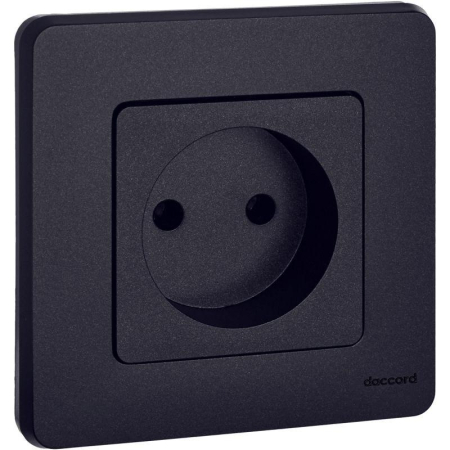 Розетка 1-м СП Inspiria 16А IP20 250В 2P механизм антрацит IEK 673713