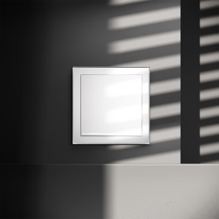 Выключатель 1-кл СП S70 10А с подсветкой механизм бел. глянцевый Voltum VLS010201