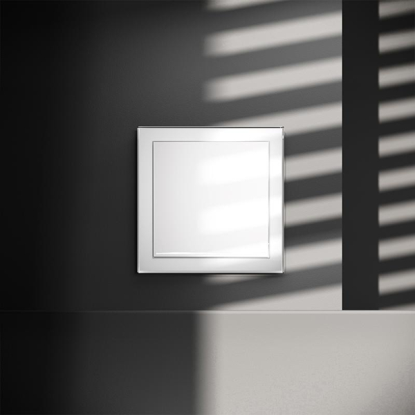 Выключатель 1-кл СП S70 10А с подсветкой механизм бел. глянцевый Voltum VLS010201