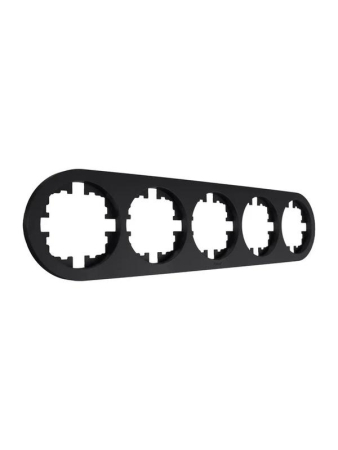 Рамка 5-м OSEN горизонт. круглая черн. бархат LEZARD 744-4200-150