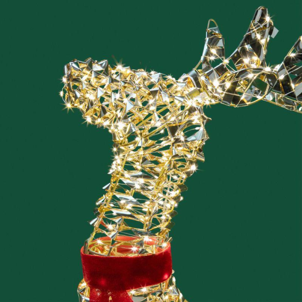 Фигура светодиодная "Бегущий олень" 88см тепл. бел. IP44 питание от трансформатора Neon-Night 501-375