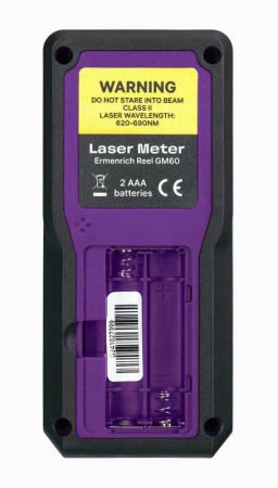 Рулетка лазерная Reel PRO GM60 фиолет. Ermenrich 84645