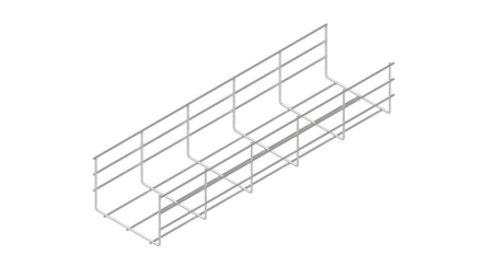 Лоток проволочный 500х100 L3000 сталь 4мм PL100-500-3000 нерж. оцинк. КМ LO3030