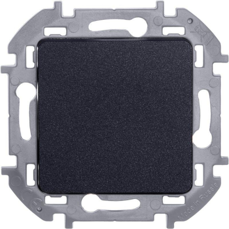 Переключатель 1-кл. Inspiria 10А IP20 250В 10AX механизм антрацит IEK 673653