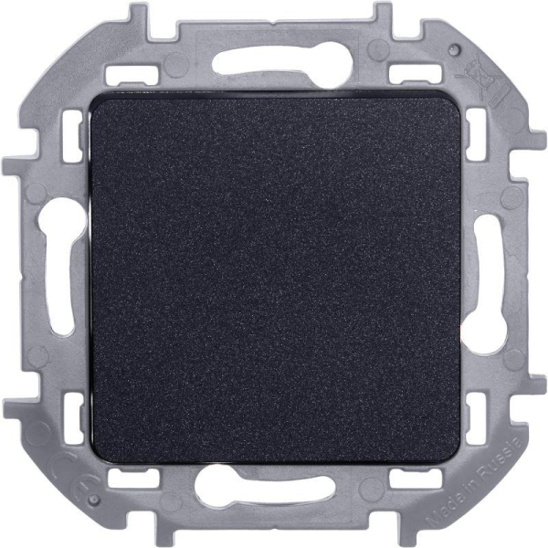Переключатель 1-кл. Inspiria 10А IP20 250В 10AX механизм антрацит IEK 673653