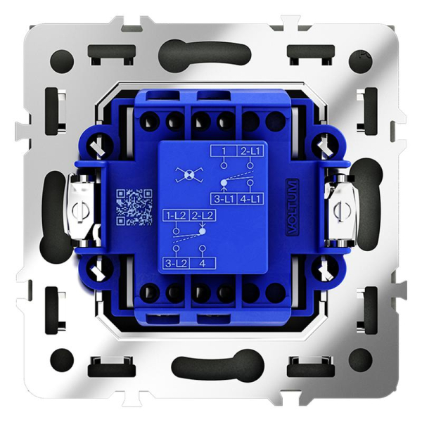 Переключатель перекрестный 1-кл. СП S70 механизм графит Voltum VLS010507