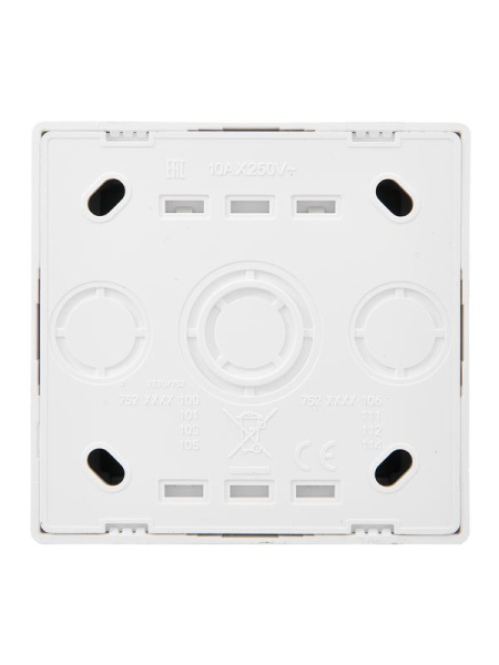 Выключатель проходной 2-кл. ОП LETO бел. LEZARD 752-0200-106