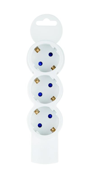 Колодка розеточная 3 гнезда с заземлением Quick Fix (быстрое подключение) 3680Вт Duwi 32017 5