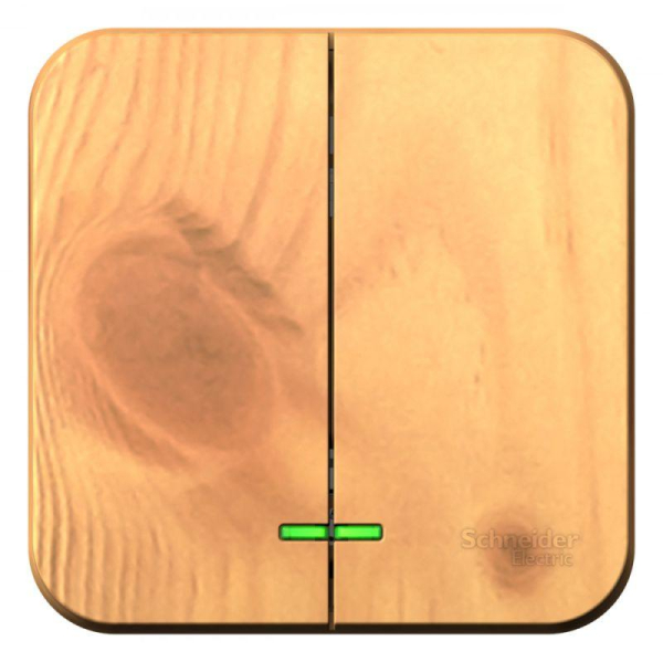 Выключатель 2-кл. ОП Blanca 10А IP20 (сх. 5) 250В ясень SE BLNVA105005