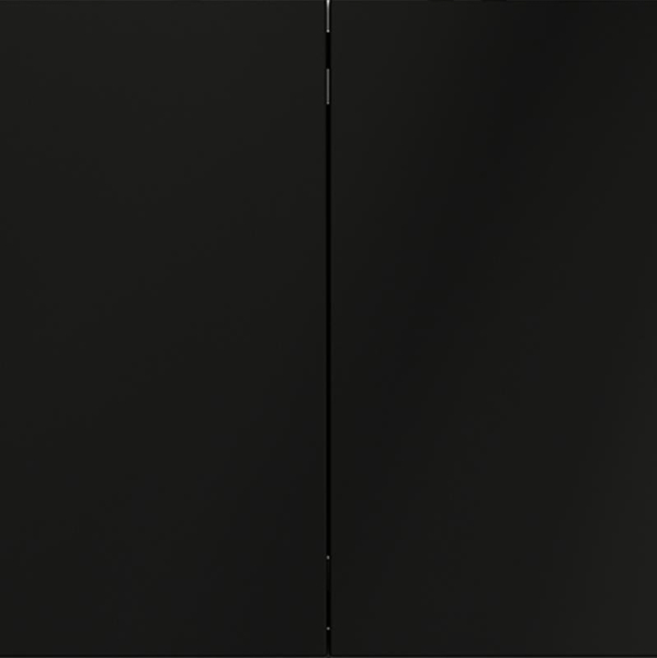 Выключатель 2-кл. СП S70 10А с самовозвратом механизм черн. матов. Voltum VLS020608