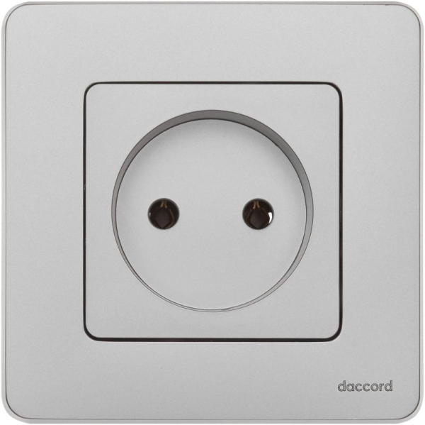 Розетка 1-м СП Inspiria 16А IP20 250В 2P механизм алюм. IEK 673712