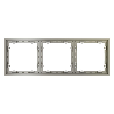 Рамка 3-м S70 пластик. шелк Voltum VLS100304