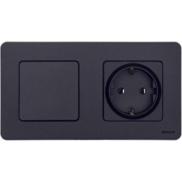 Выключатель 1-кл. Inspiria 10А IP20 250В 10AX механизм антрацит IEK 673603