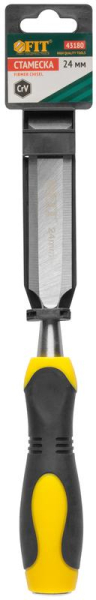 Стамеска профи CrV двухцветная прорезиненная ручка 24мм FIT 43180