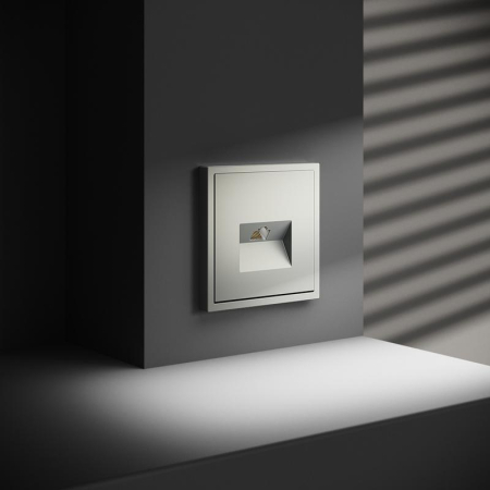 Розетка компьютерная 1-м СП S70 RJ45 кат.6 механизм сталь Voltum VLS060105