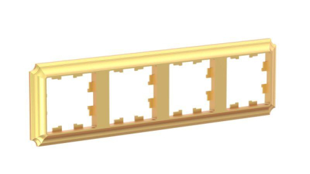 Рамка 4-м AtlasDesign Antique универс. зол. SE ATN101604