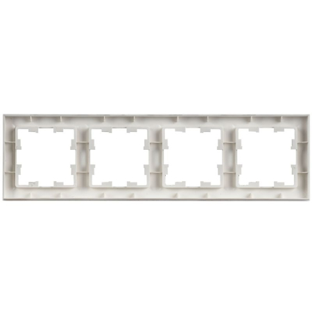 Рамка 4-м BRITE РУ-4-БрАБ арктич. бел. IEK BR-M42-K91