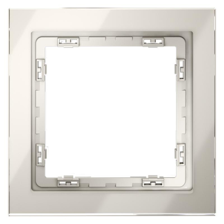 Рамка 1-м S70 стеклян. кашемир Voltum VLS110103