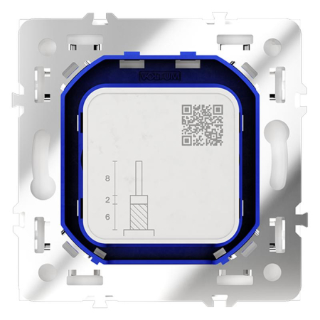 Розетка телевизионная оконечная TV + SAT 2-м СП S70 механизм кашемир Voltum VLS060403