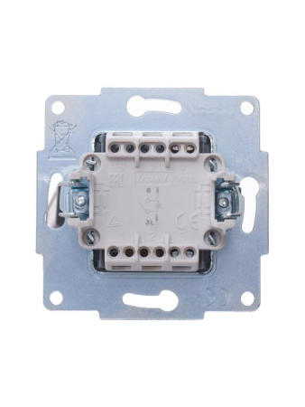 Выключатель 1-кл. 1п СП Vesna 10А IP20 с индикацией механизм крем. LEZARD 742-0388-111