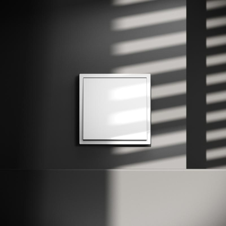 Переключатель проходной 1-кл. СП S70 10А механизм бел. глянцевый Voltum VLS010301