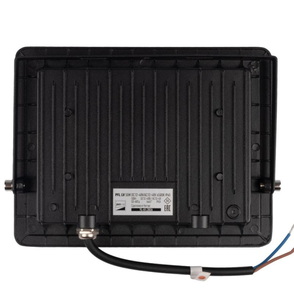 Прожектор светодиодный PFL-LV 50Вт IP65 6500К 4500лм DC 12В-48В/AC 12В-48В СДО низковольтный Pro JazzWay 5070851