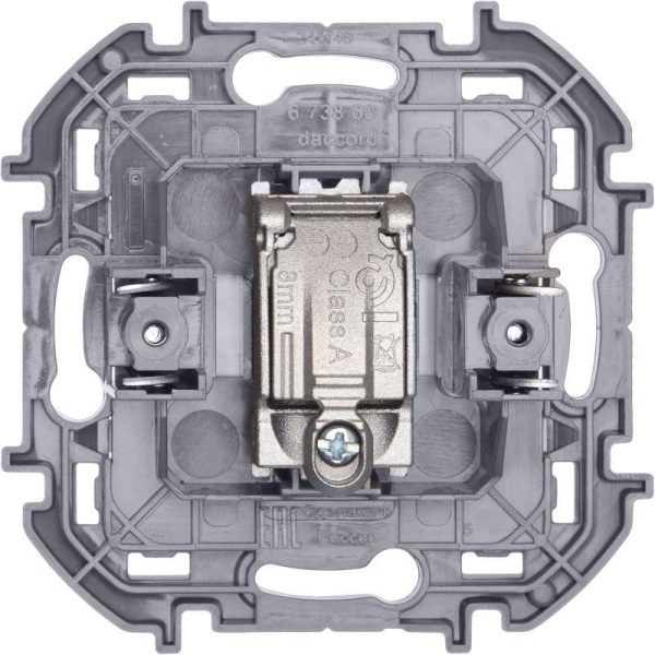 Розетка телевизионная проходная TV Inspiria 14дБ 5-862мГц механизм бел. IEK 673860