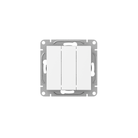 Выключатель 3-кл. СП Эпика механизм бел. EKF UP1-SWW-31