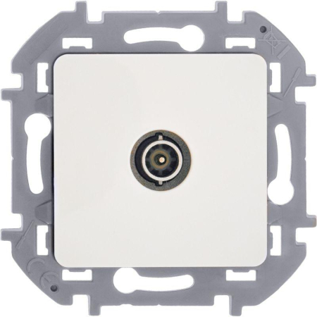 Розетка телевизионная проходная TV Inspiria 14дБ 5-862мГц механизм бел. IEK 673860