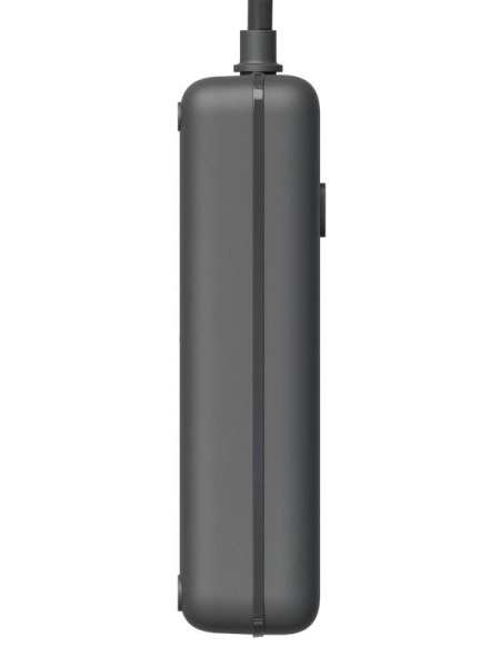 Удлинитель с сетевым фильтром 3х1.5м 10А 4USB + 2USBC 2500Вт ПВС 3х1 прямоуг. черн. КОСМОС FKsm1.5m-3gPF(B)USB