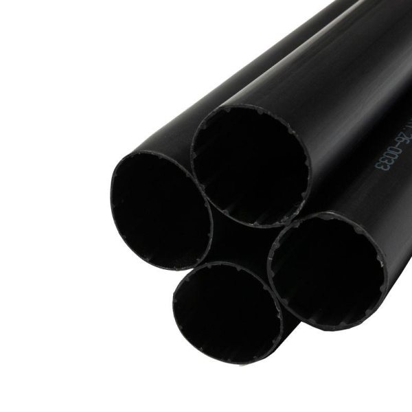 Трубка термоусадочная среднестен. клеевая 33/8 (3-4:1) черн. 1м (уп.4шт) Rexant 26-0033