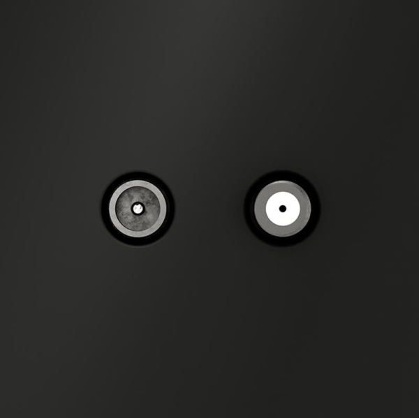 Розетка телевизионная оконечная TV + SAT 2-м СП S70 механизм черн. матов. Voltum VLS060408