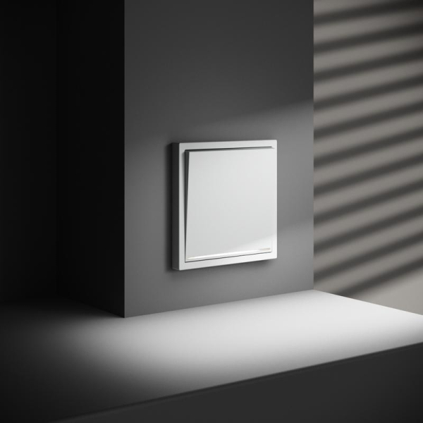 Выключатель 1-кл СП S70 10А с подсветкой механизм бел. матов. Voltum VLS010202