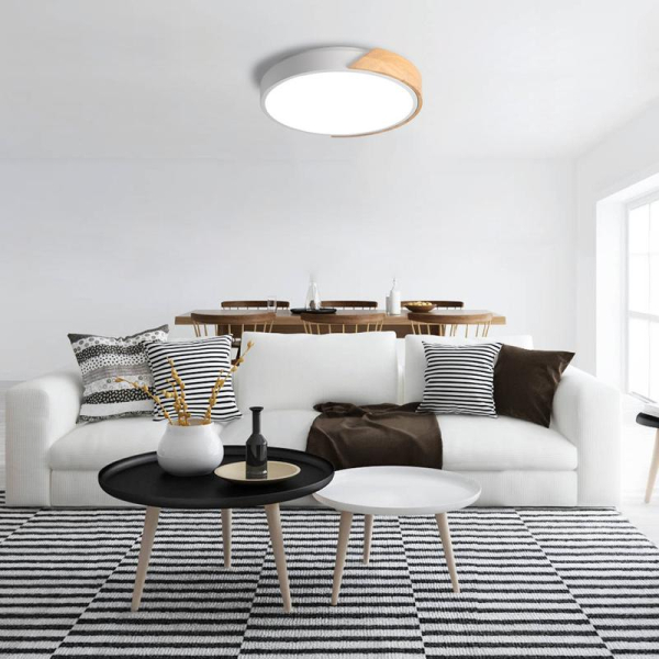 Светильник светодиодный декоративный PPB Scandic-R DIM 72Вт 3000-6500К IP20 настенно-потолочный бытовой диммир. WH/W JazzWay 5036970