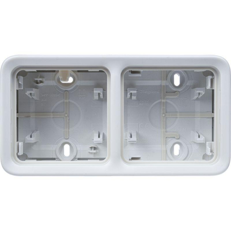 Коробка установочная ОП 2-м Plexo горизонт. бел. Leg 069690
